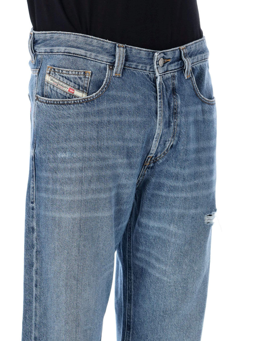 Blue Straight-leg Jeans 3