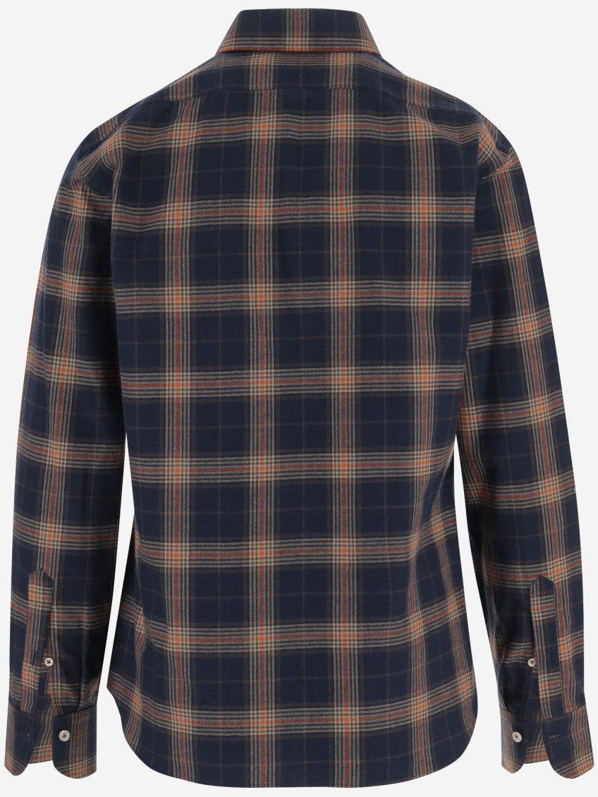 Navy Blue Check Shirt 2