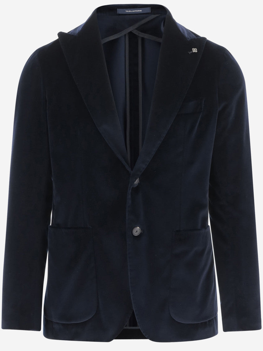 Navy Blue Single-breasted Blazer 1