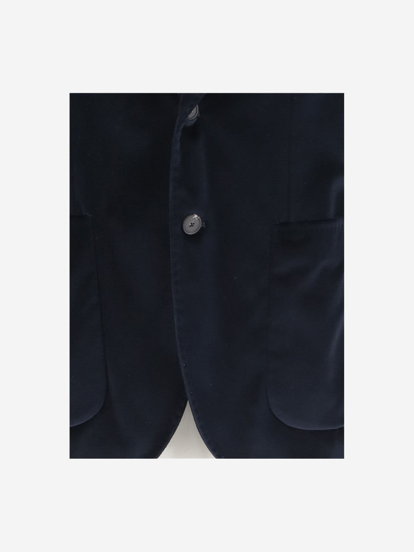 Navy Blue Single-breasted Blazer 3