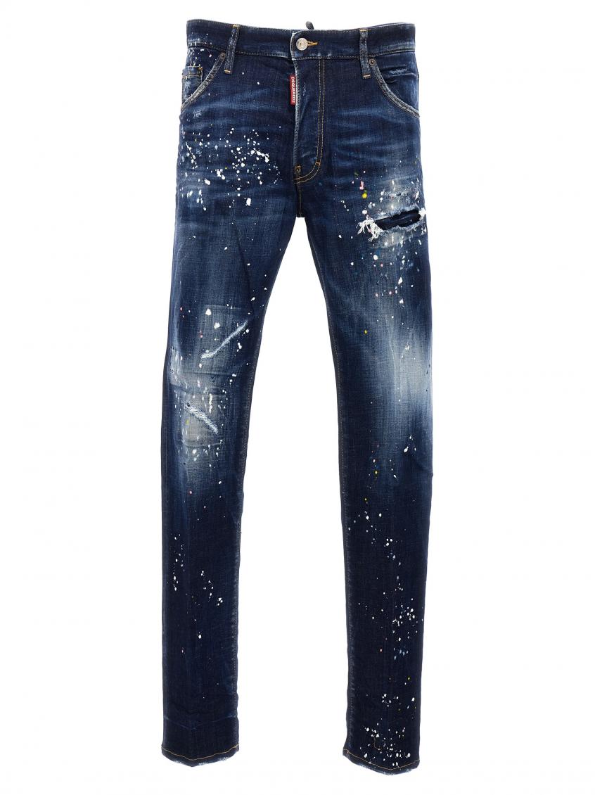Blue Mid Rise Jeans 2