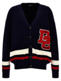 Blue Logo Patch Cardigan 1