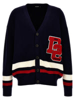 Blue Logo Patch Cardigan 1