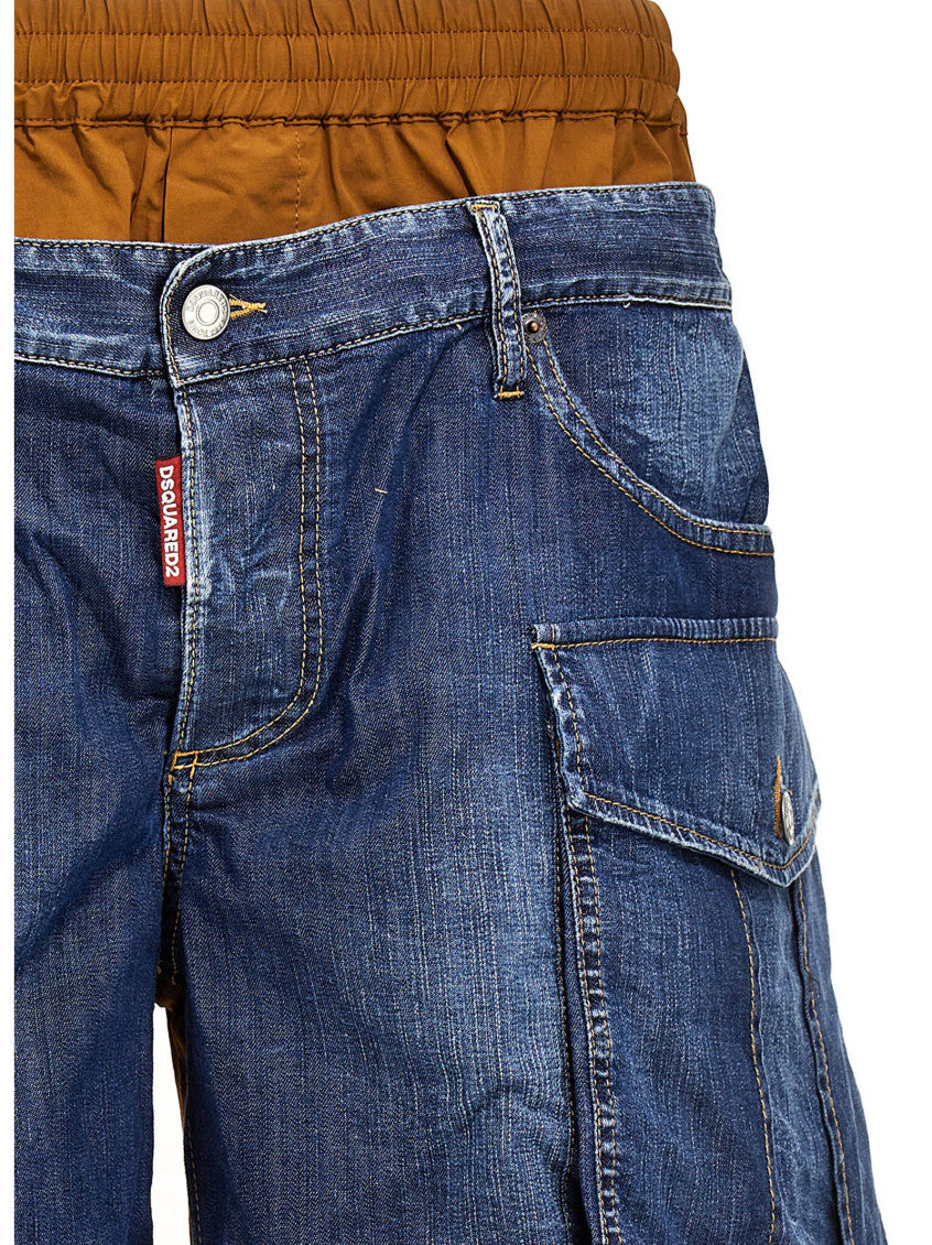 Multicolor Denim Bermuda Shorts 3