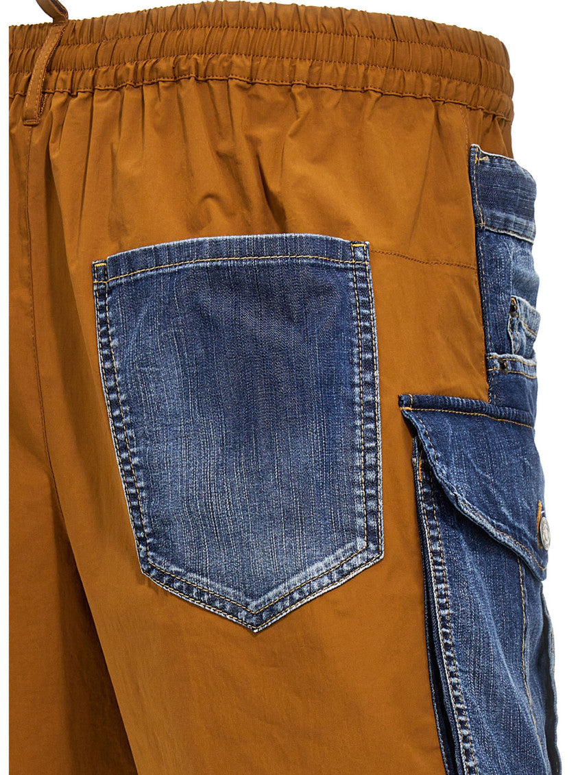 Multicolor Denim Bermuda Shorts 4