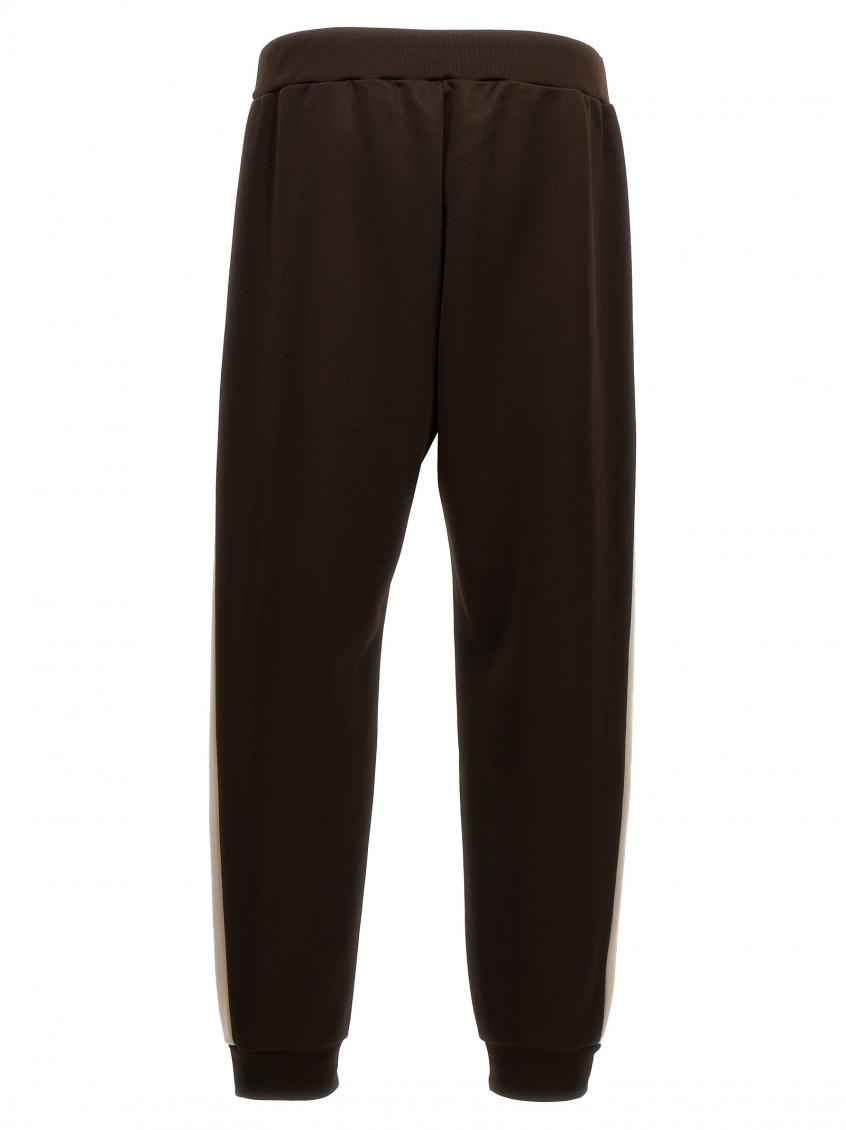 Brown Contrast Bands Joggers 3