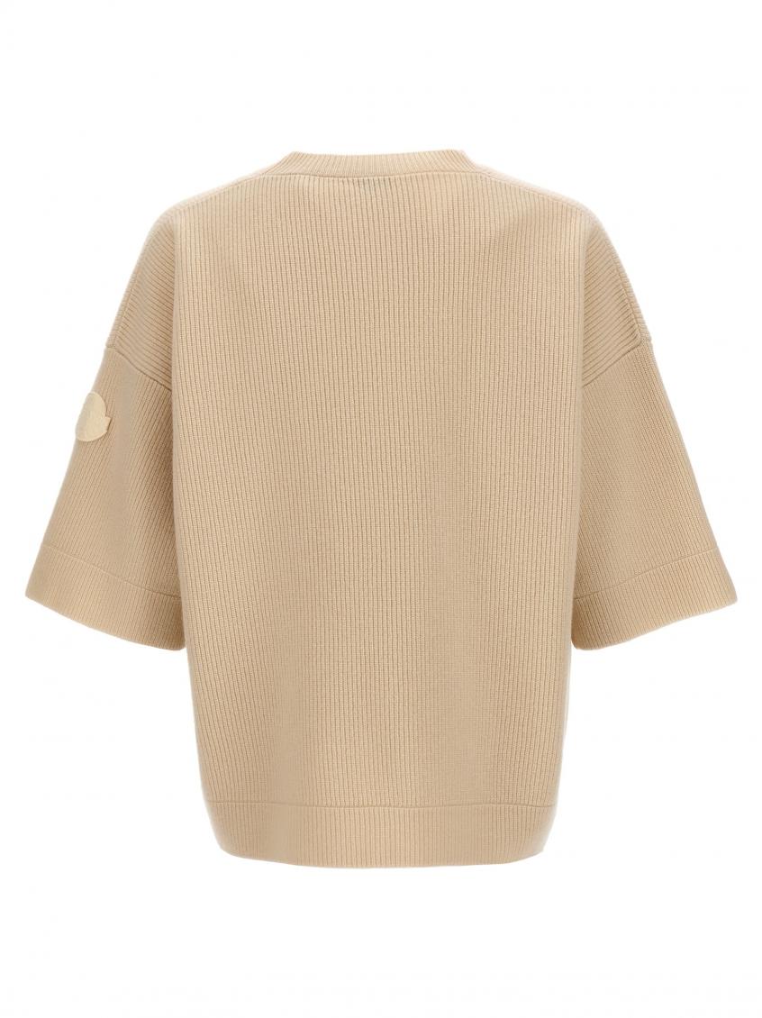 White Logo Patch Sweater 3