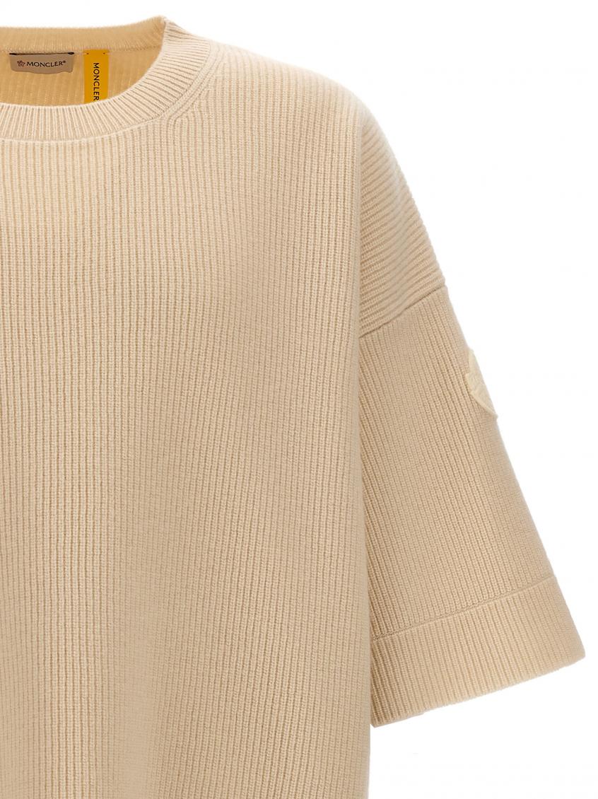 White Logo Patch Sweater 4