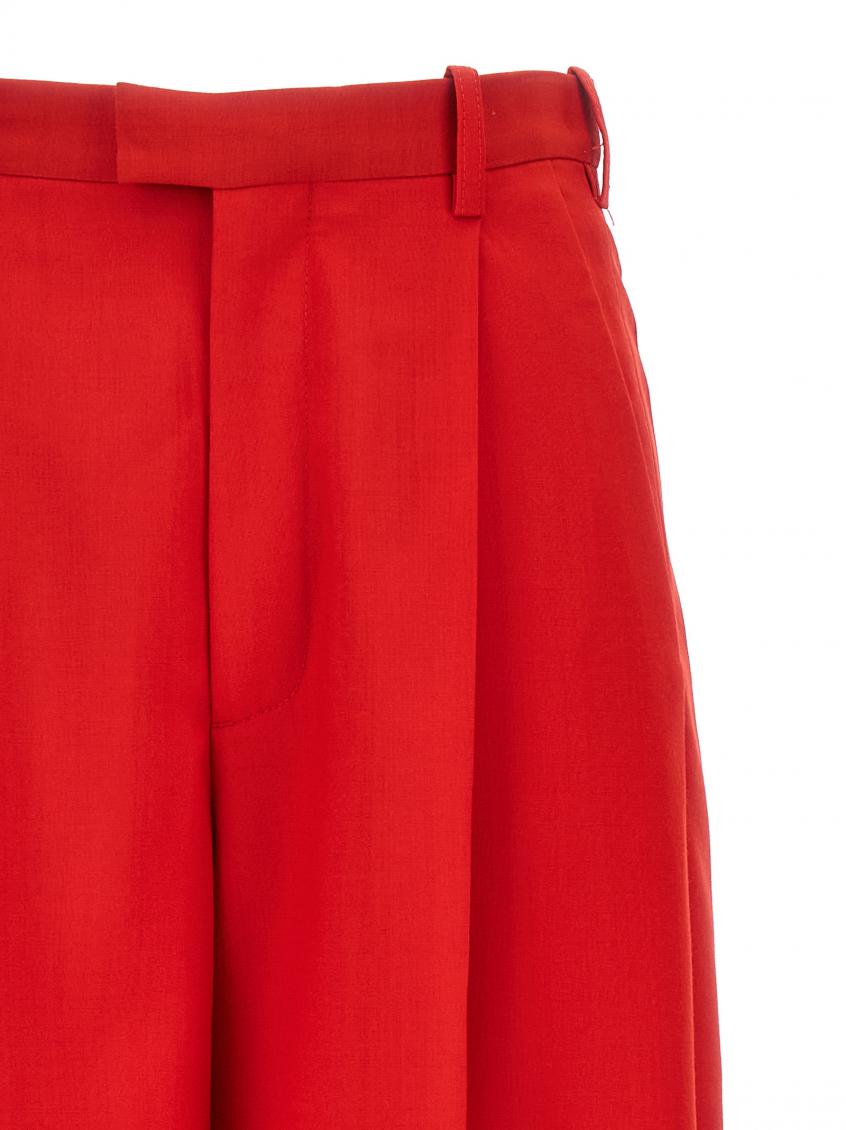 Red Front pleat pants 4
