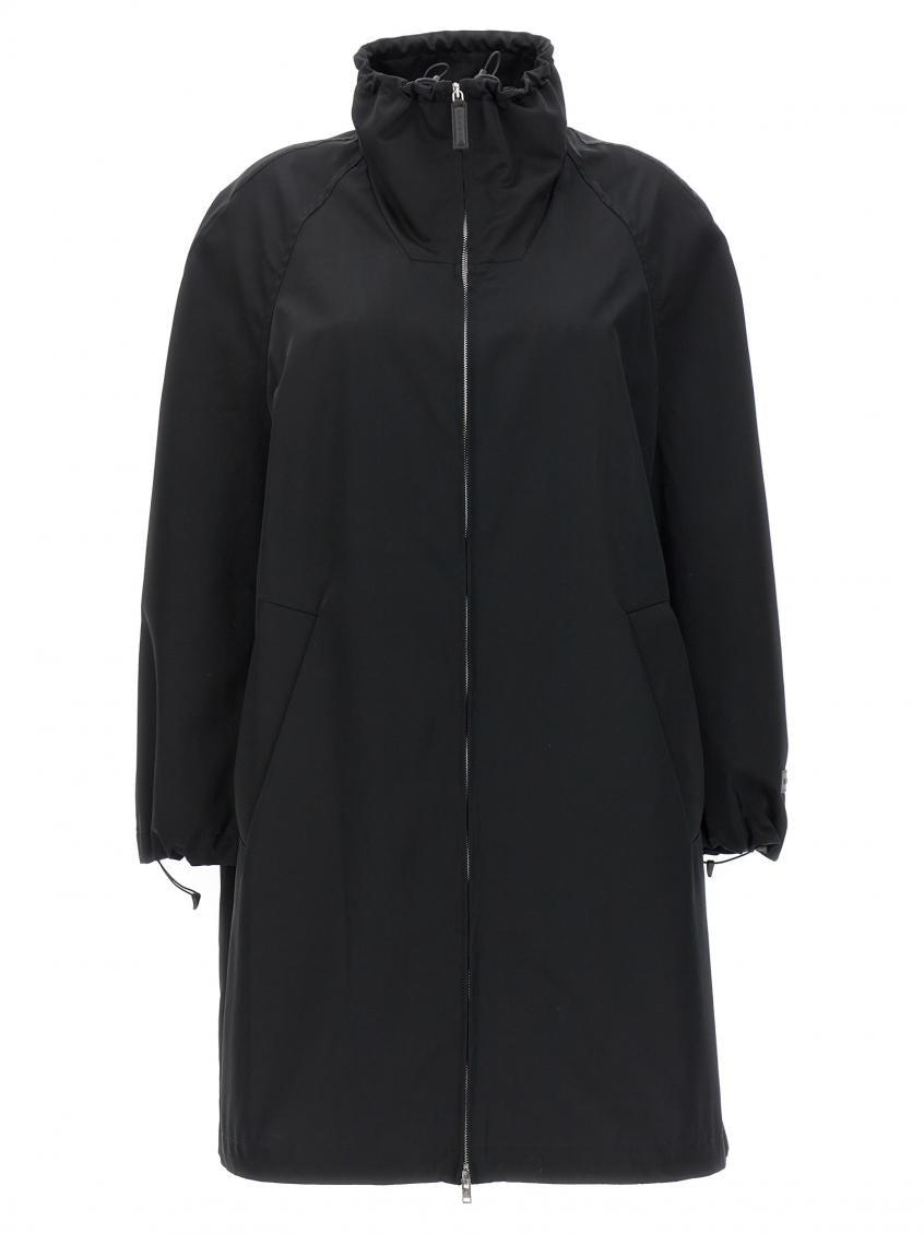 Black Satin parka 3