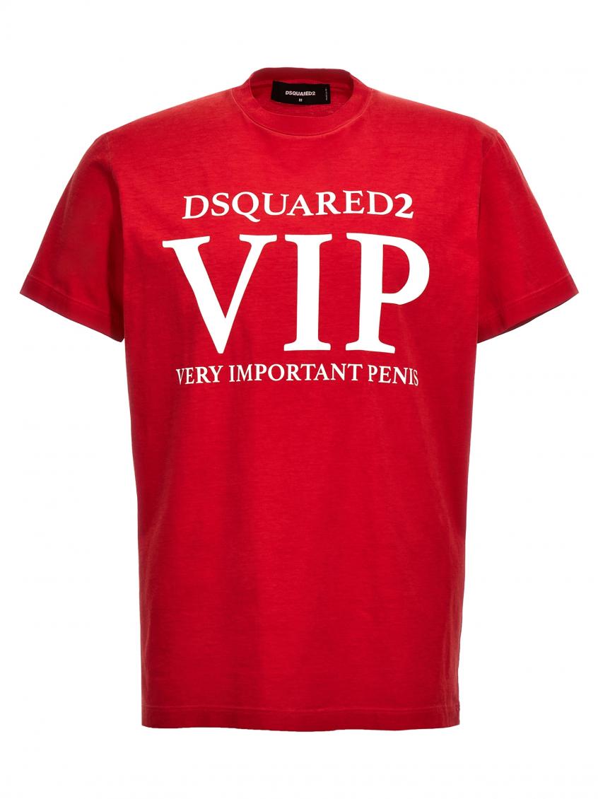 Red Slogan Print T-shirt 2