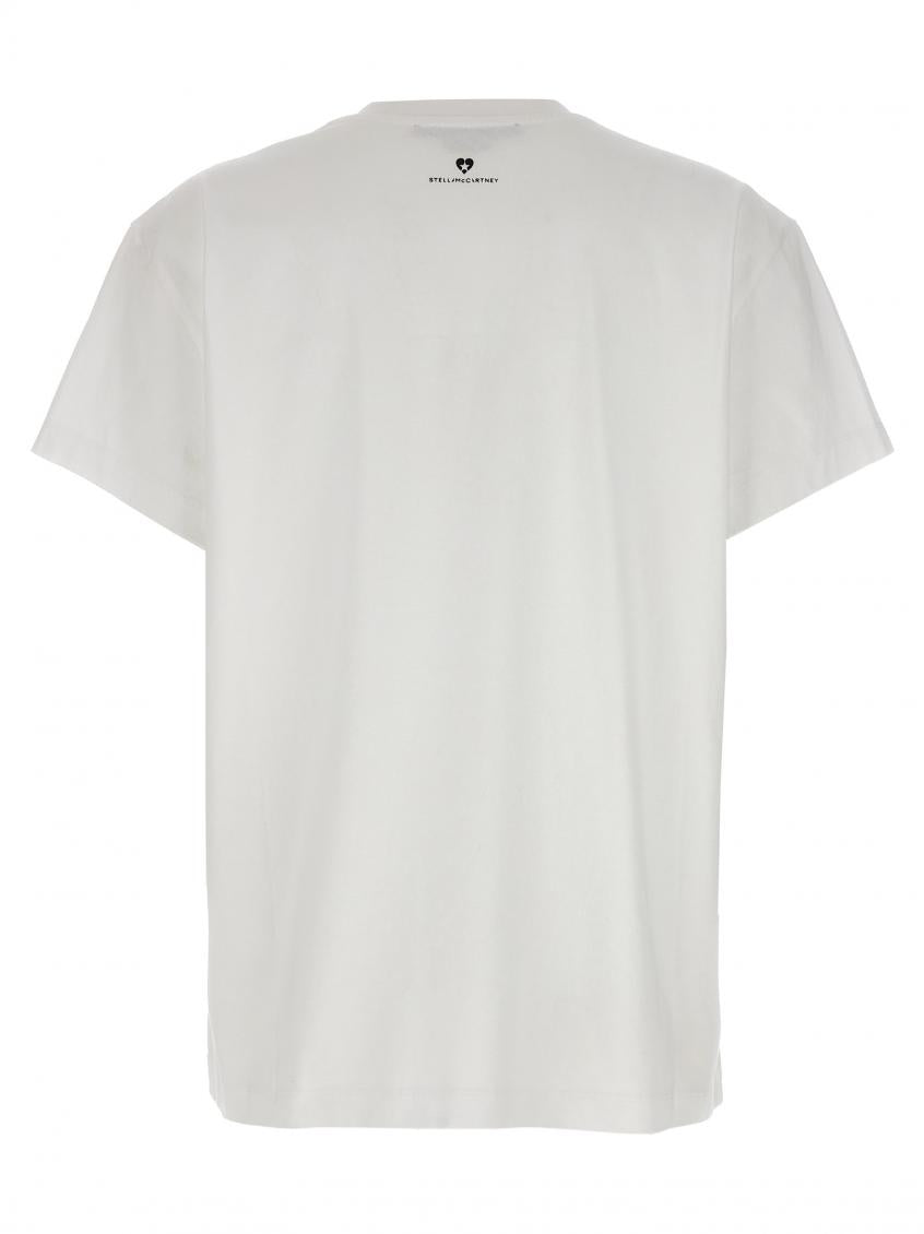 White Iconic Mini Heart T-shirt 3