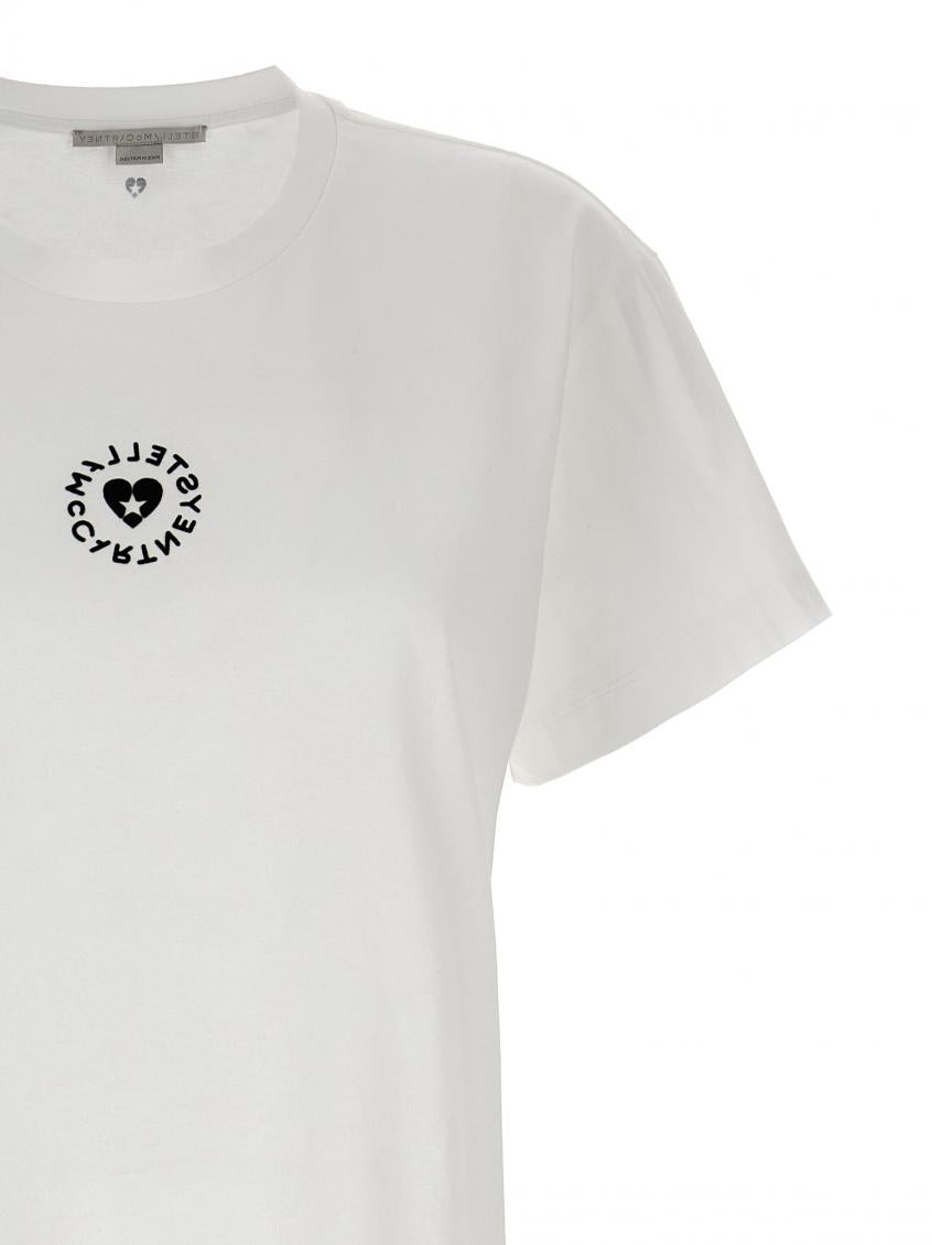 White Iconic Mini Heart T-shirt 4