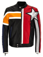 Multicolor Leather Jacket 1