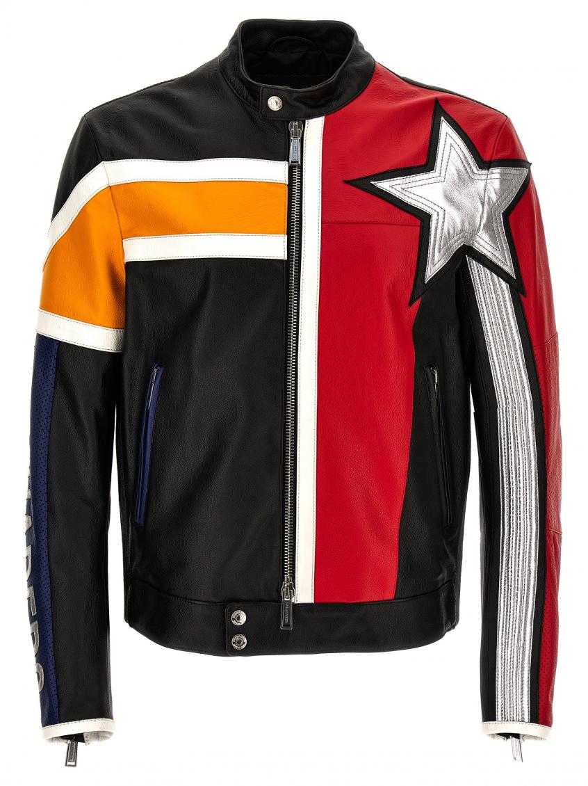 Multicolor Leather Jacket 2