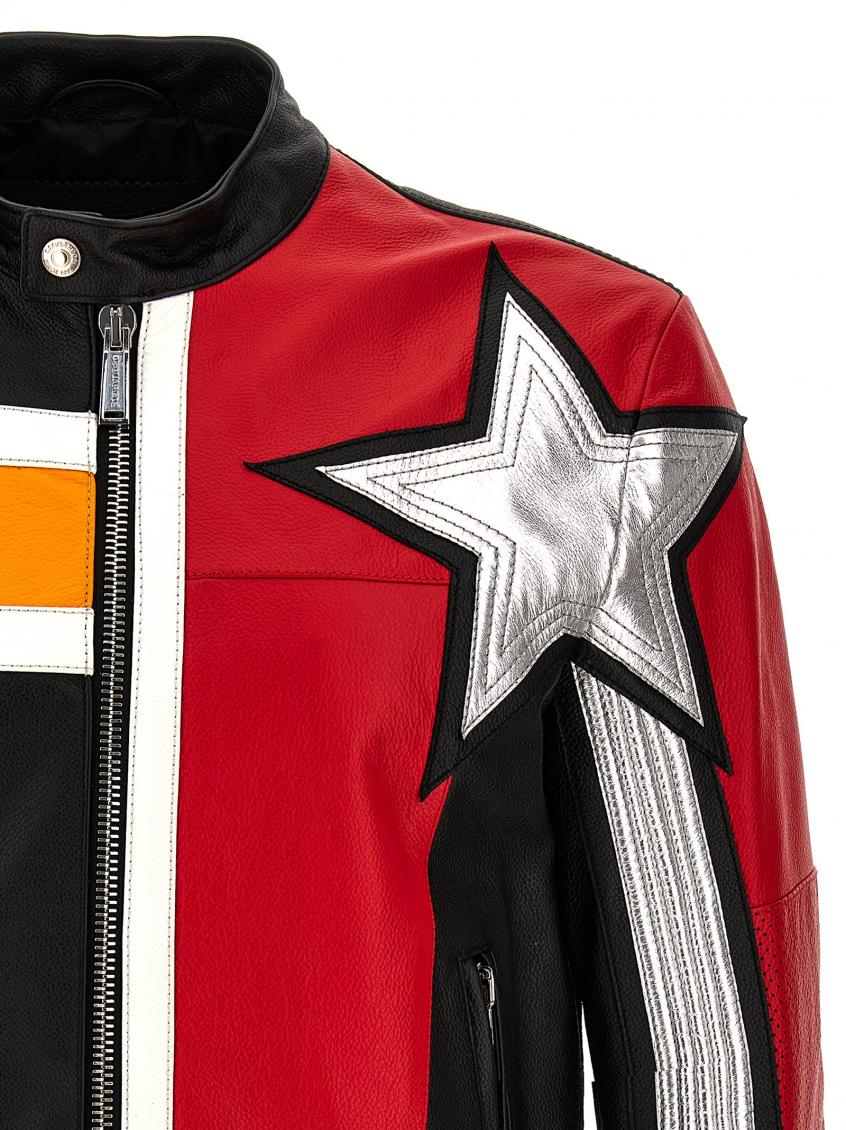 Multicolor Leather Jacket 4