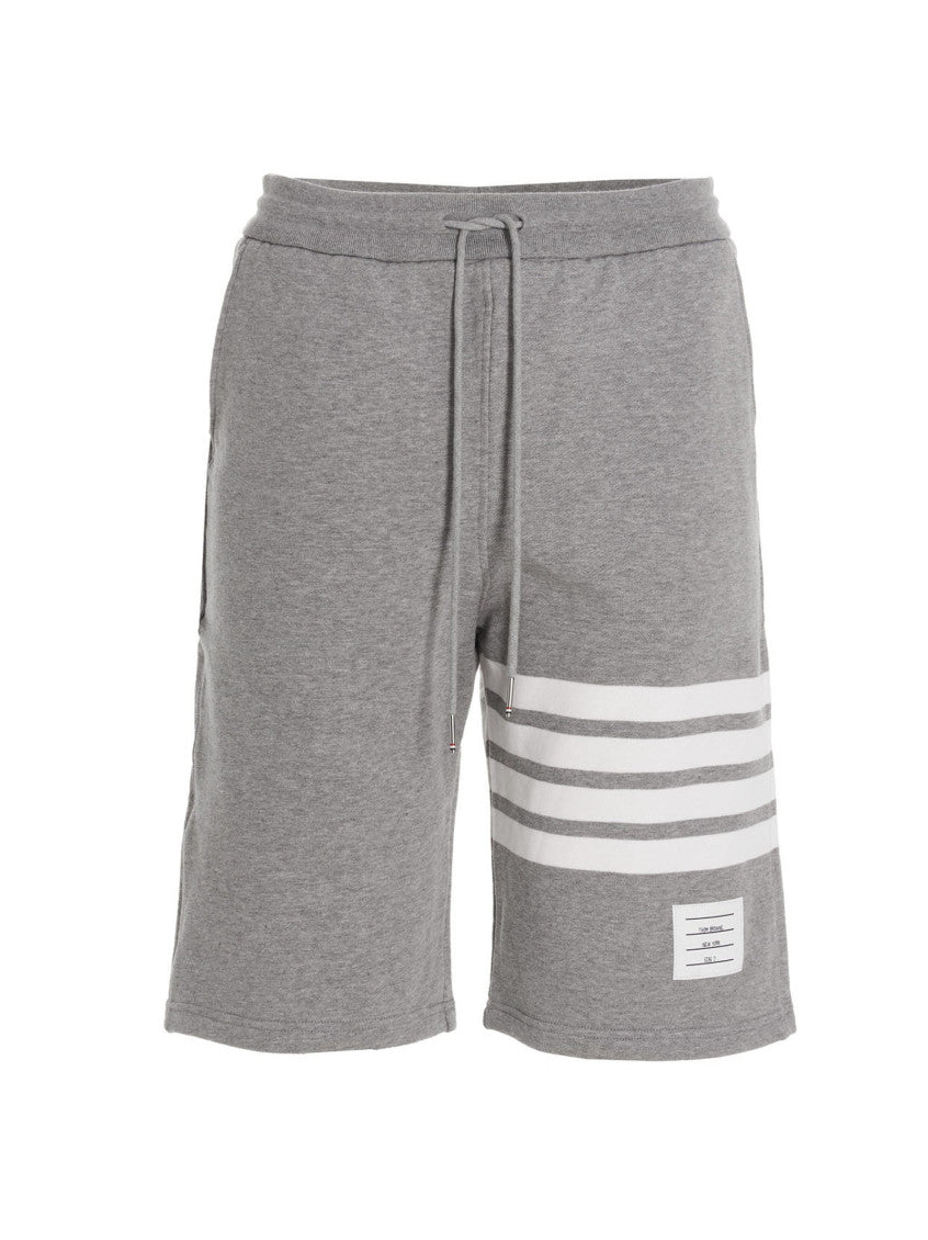 Grey 4 Bar Bermuda Shorts 1