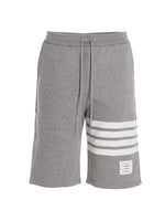 Grey 4 Bar Bermuda Shorts 1