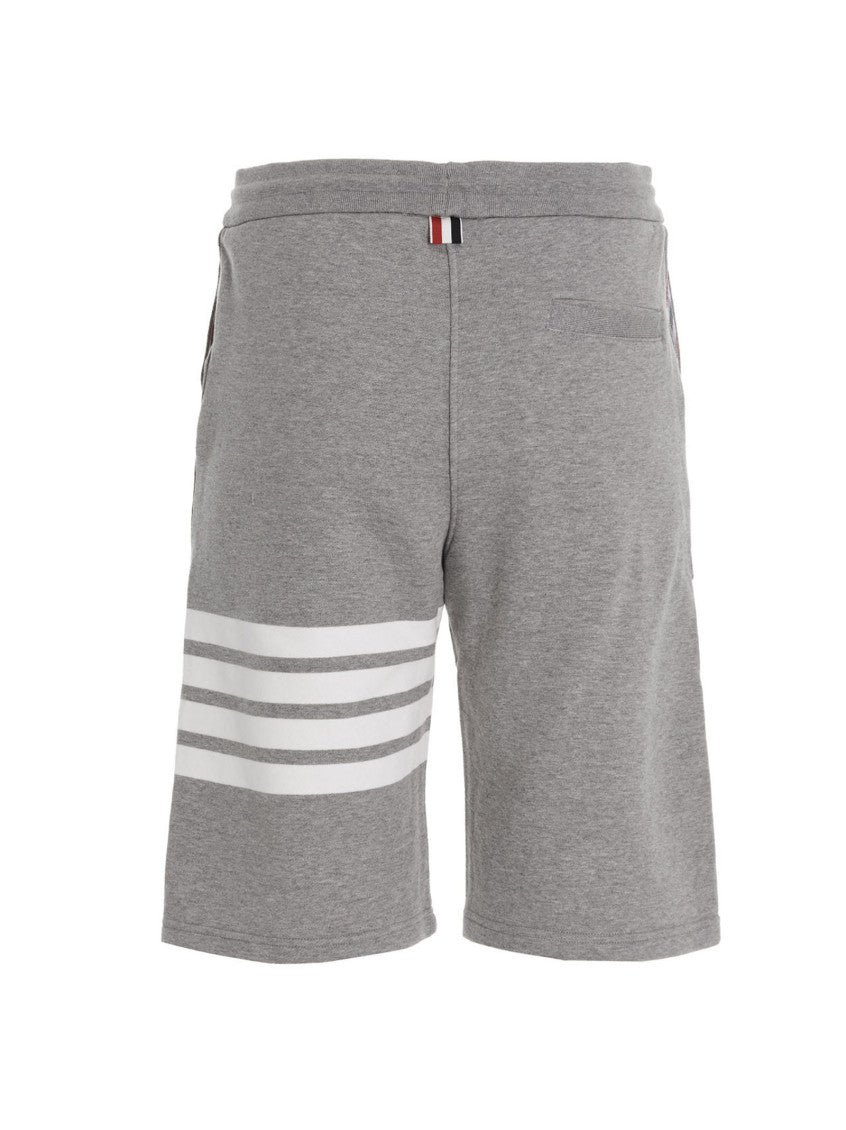 Grey 4 Bar Bermuda Shorts 2