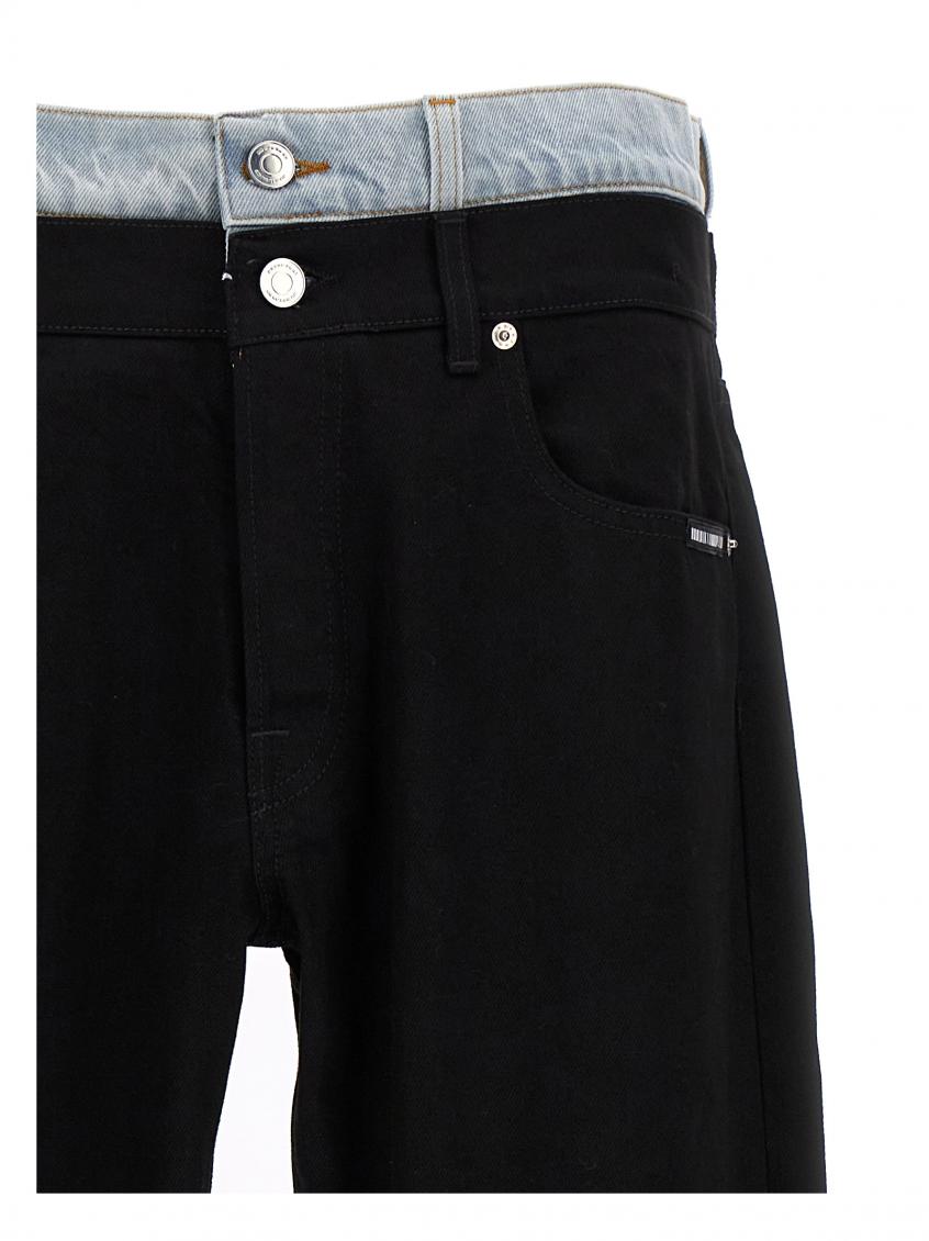Black Double Waist Jeans 4