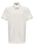 White Embroidered Logo Polo 1