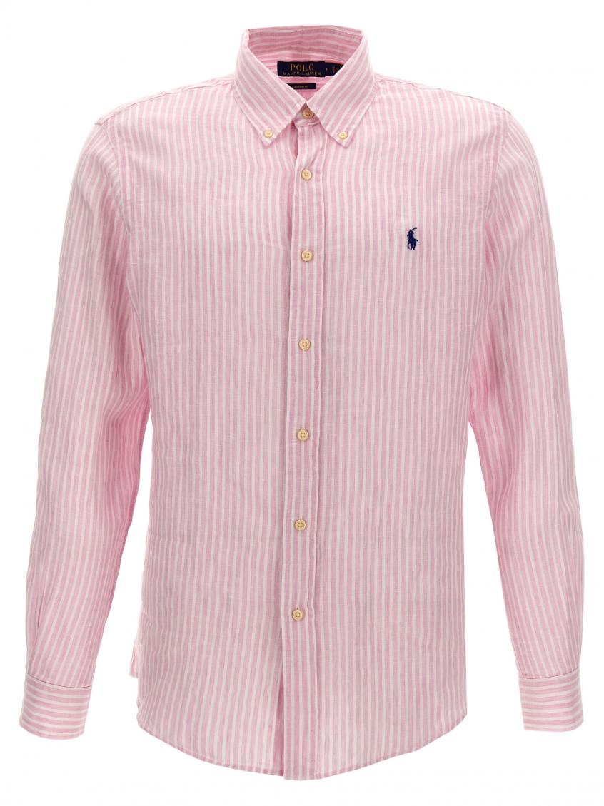 Pink Striped Logo Shirt 2