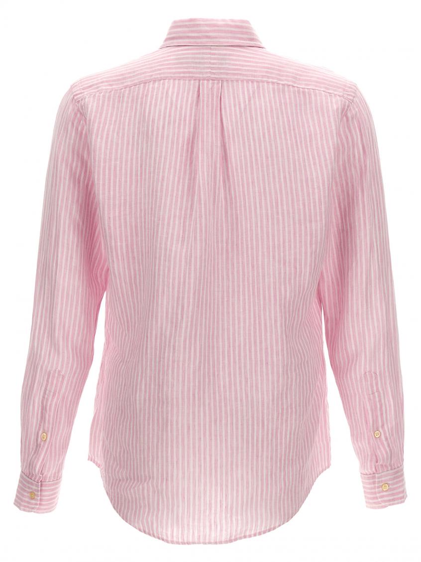 Pink Striped Logo Shirt 3