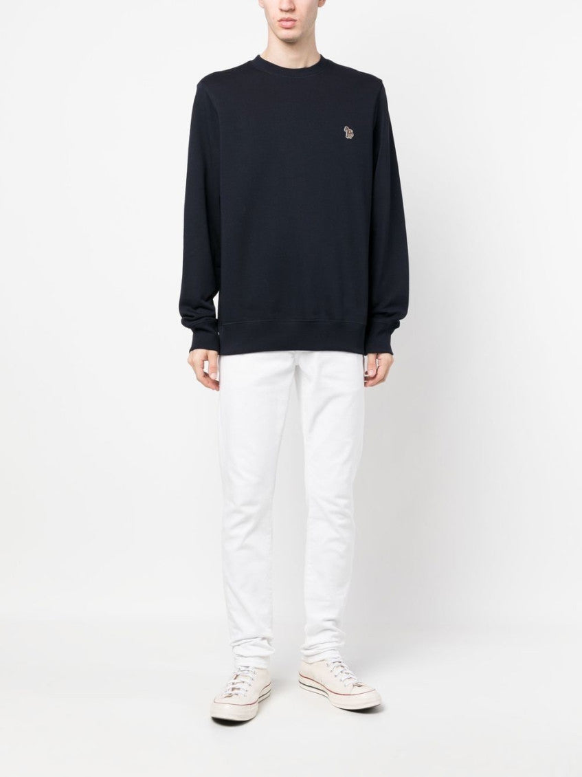 Blue Zebra logo cotton sweatshirt 2