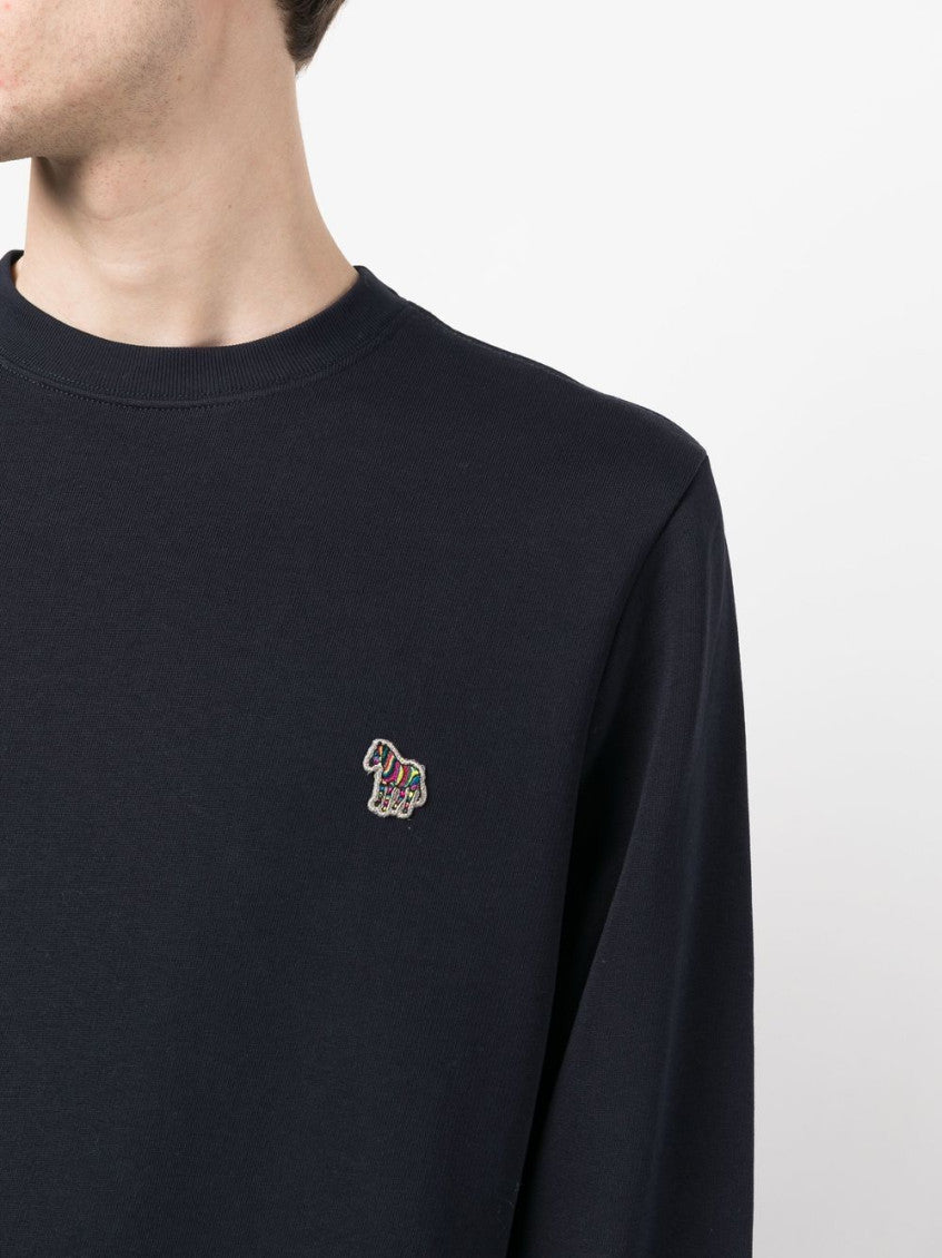Blue Zebra logo cotton sweatshirt 3
