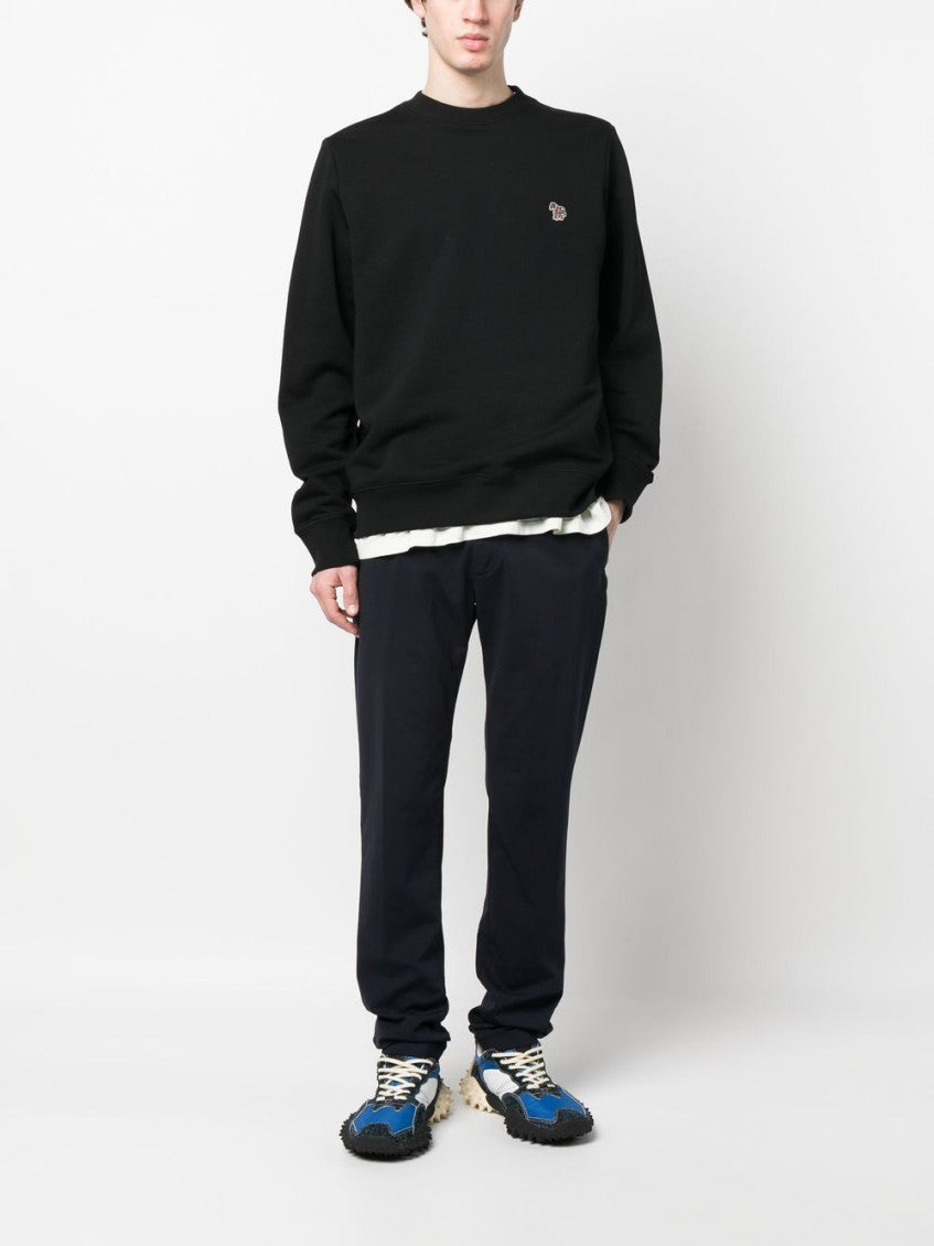 Black Zebra Logo Cotton Sweatshirt 3
