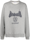 Grey Logo Cotton Sweatshirt 1