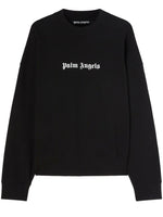 Black Logo Cotton Sweatshirt 1