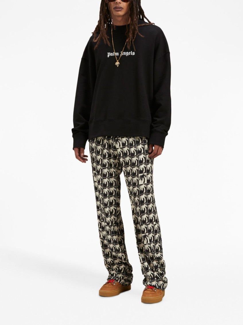 Black Logo Cotton Sweatshirt 4
