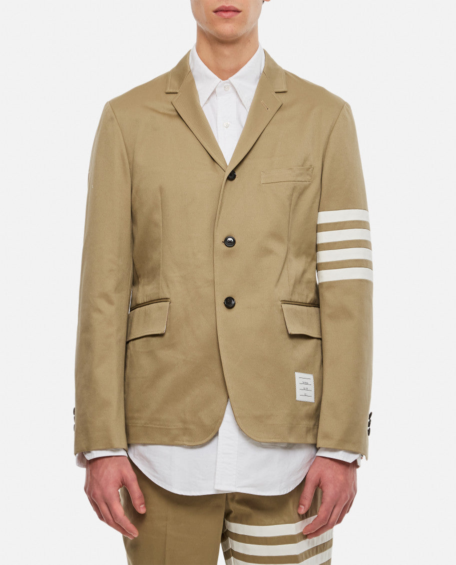 Beige 4 Bar Twill Jacket 1