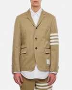 Beige 4 Bar Twill Jacket 1