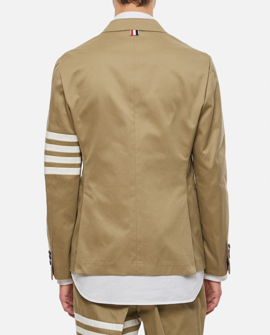 Beige 4 Bar Twill Jacket 3