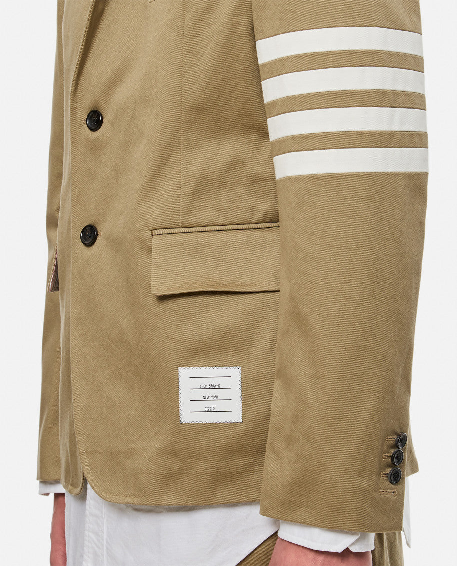 Beige 4 Bar Twill Jacket 4