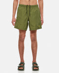 Green Dots Skull Swim Shorts 1