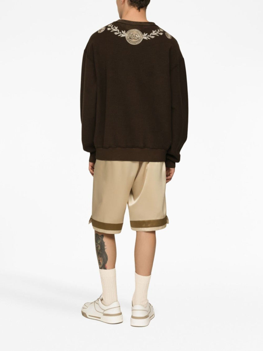 Brown Printed Cotton Sweatshirt 2