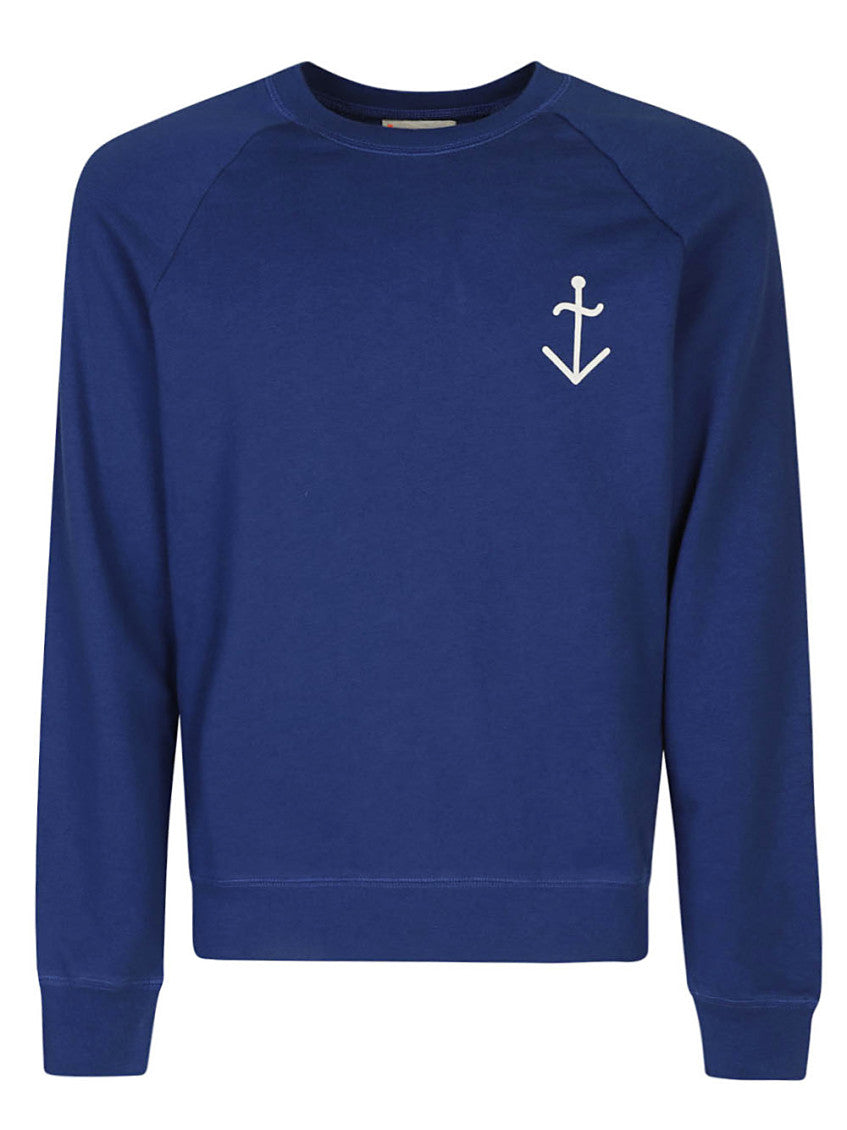 Blue Logo Organic Cotton Sweatshirt 1