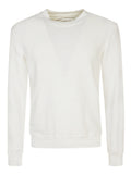 White Cotton blend linen sweatshirt 1