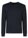 Blue Cotton Blend Linen Sweatshirt 1