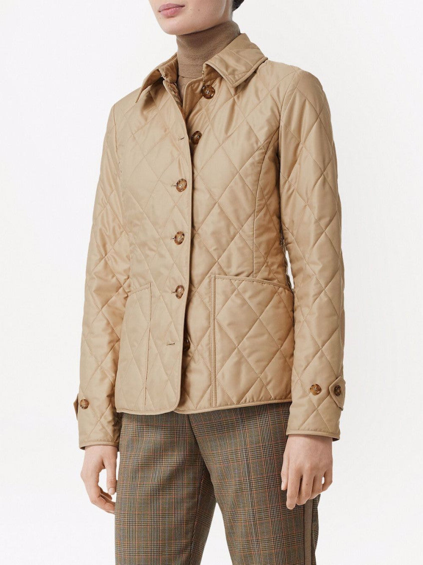 Beige Quilted jacket 3