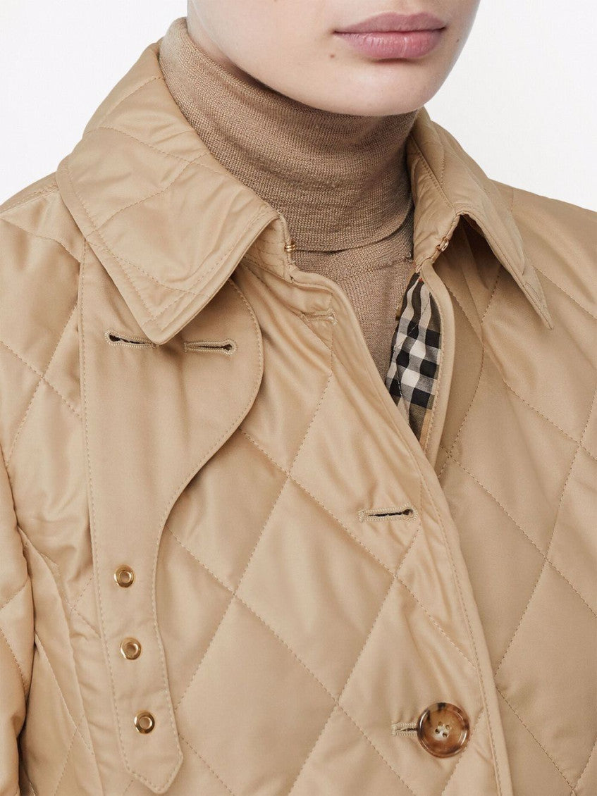 Beige Quilted jacket 4