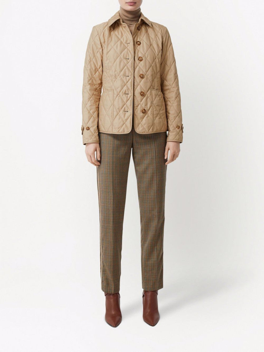 Beige Quilted jacket 5