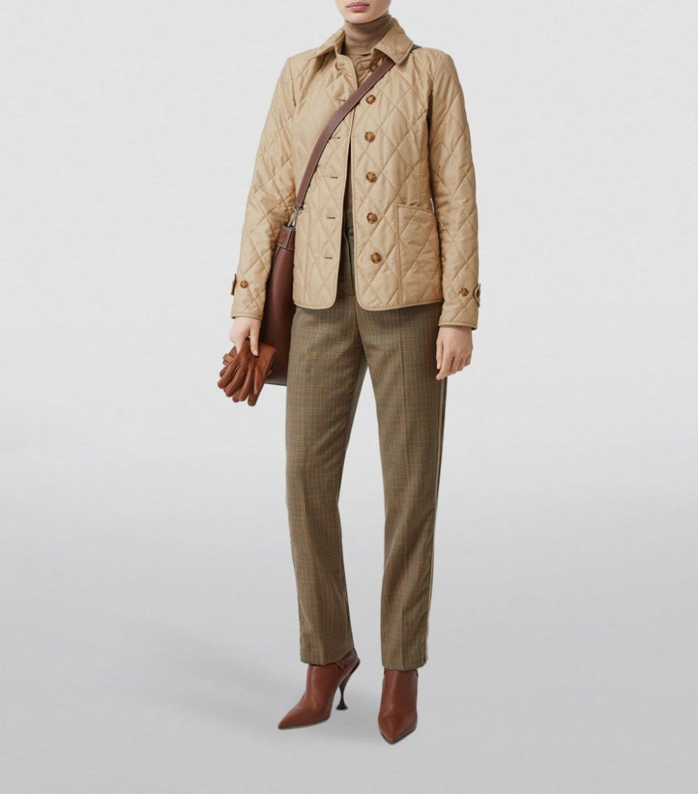 Beige Quilted jacket 6