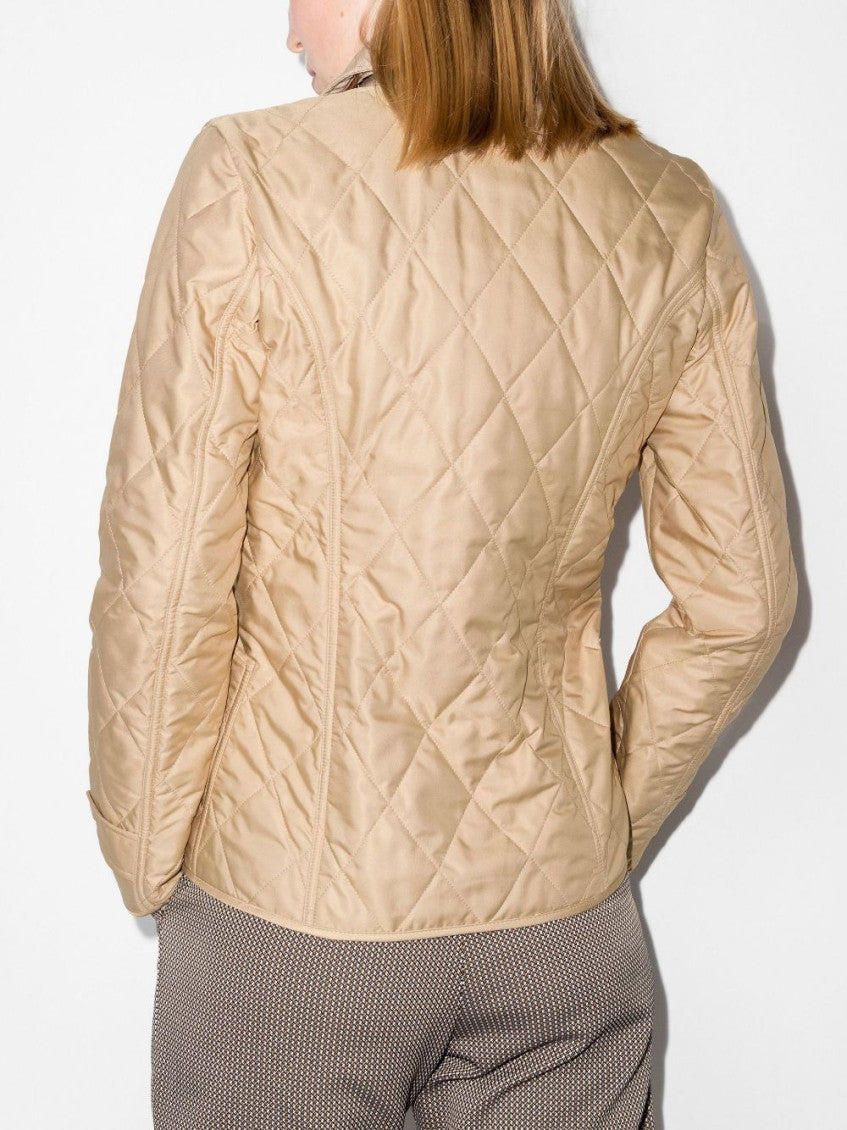 Beige Quilted jacket 8