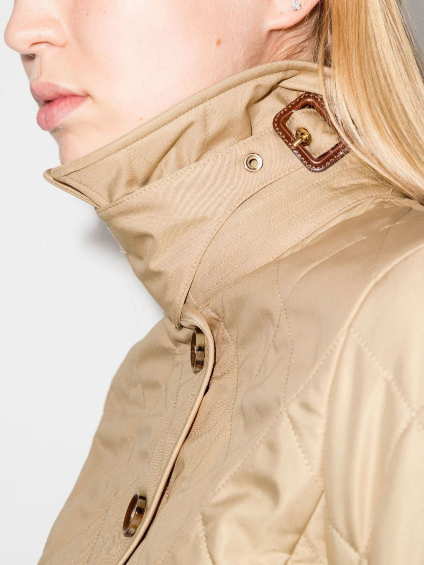 Beige Quilted jacket 9