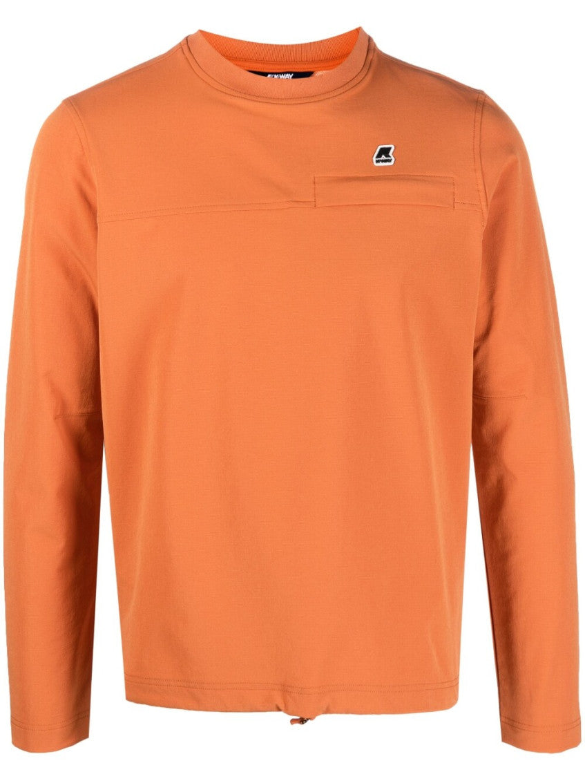 Orange Logo Crewneck Sweatshirt 1