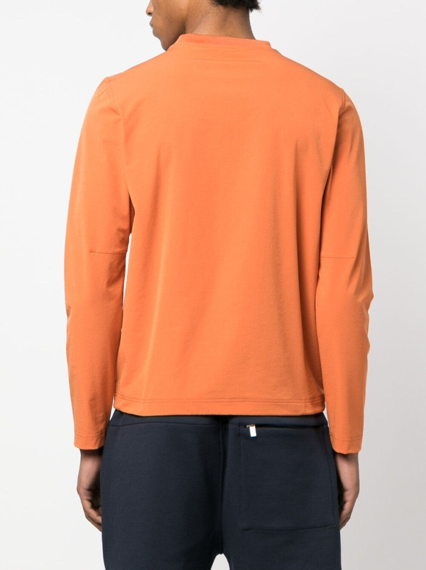 Orange Logo Crewneck Sweatshirt 2